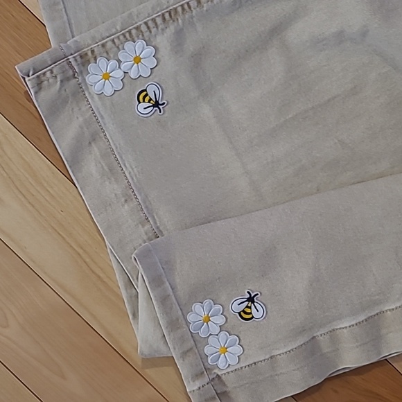 Jeans beige strechy wide leg - Picture 3 of 9